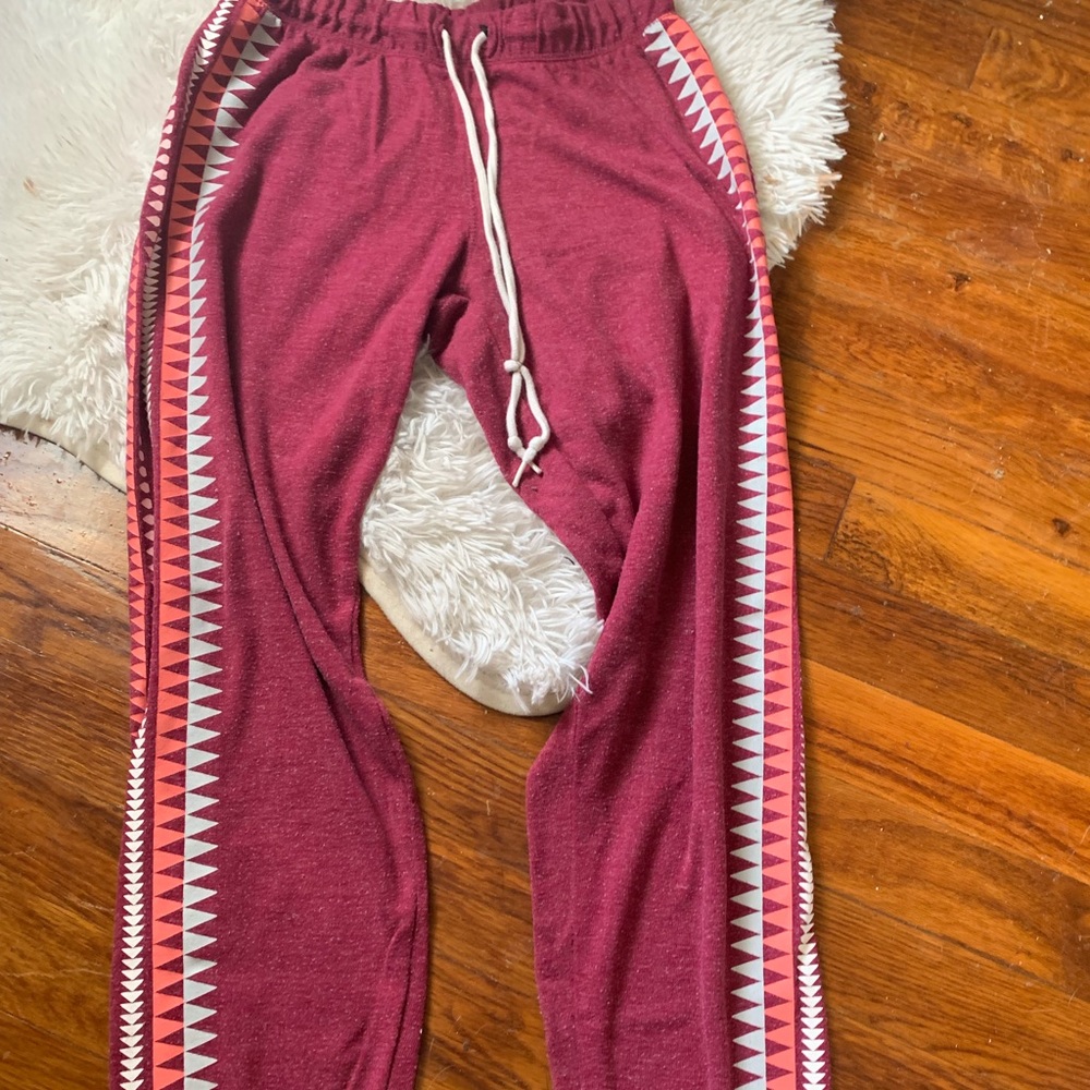 tribal print joggers